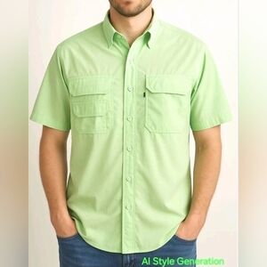 NWT GANDER MOUNTAIN Outdoor Fishing Shirt Guider Series Gleam Men's Relaxed 2XL